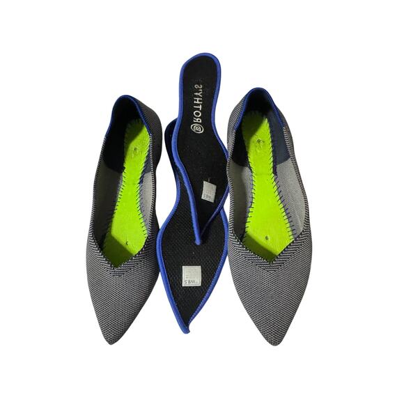 Rothy’s The Point Flats – Women’s 8.5 –Cloud Gray Bird's Eye - Picture 7 of 8